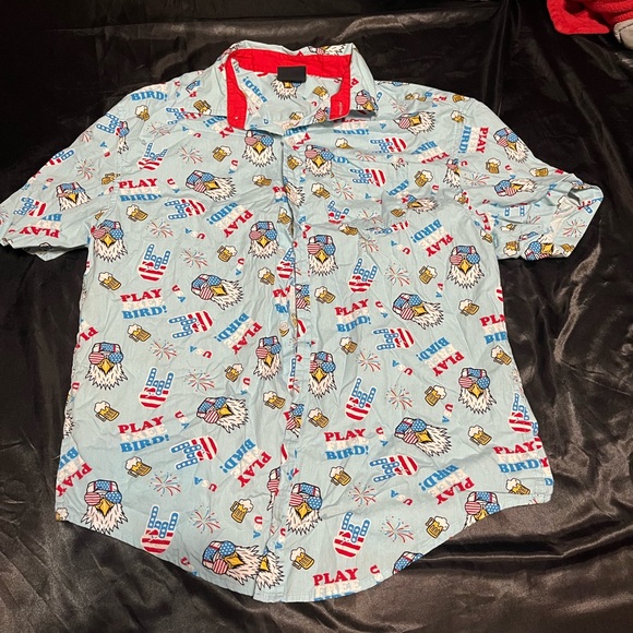 july 4 button up shirt - Picture 1 of 2